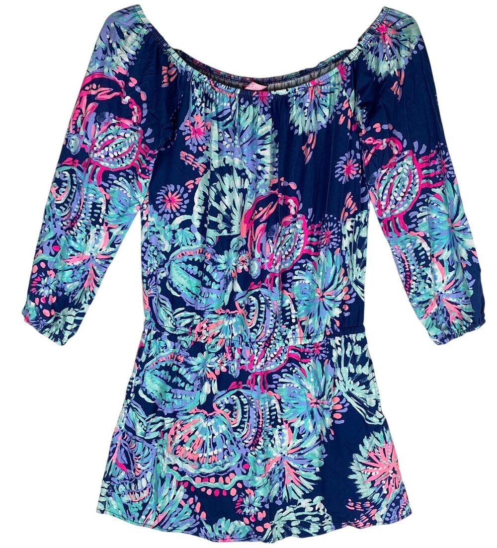 Lilly Pulitzer Lana Gypsea Girl Skort Romper S Tropical Resort Preppy Boho Chic